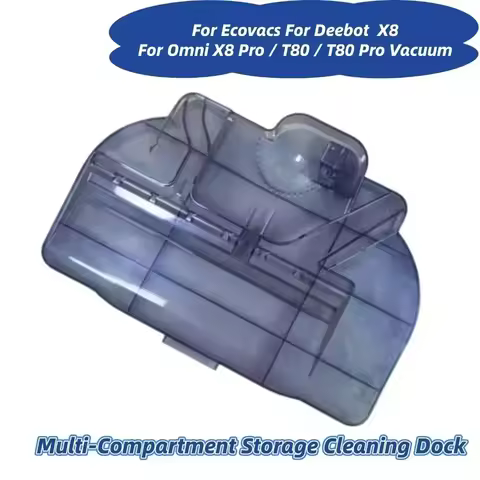 Cleaning Tray Multi-Compartment Storage And Cleaning Dock For ECOVACS For DEEBOT X8 For Omni/X8 Pro/