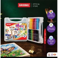 Crayon Oil Pastel Greebel 18 Warna ( Set ) / Crayon Greebel