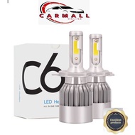 LED C6 Car /Motorcycle Led Headlight H1/H3/ H4/H7/H11/9005/ 9006 Fog Light Bulb Fog Lamp- 1Set