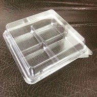 4 Compartment Plastic Box Clear TC38 E44 (50pcs)