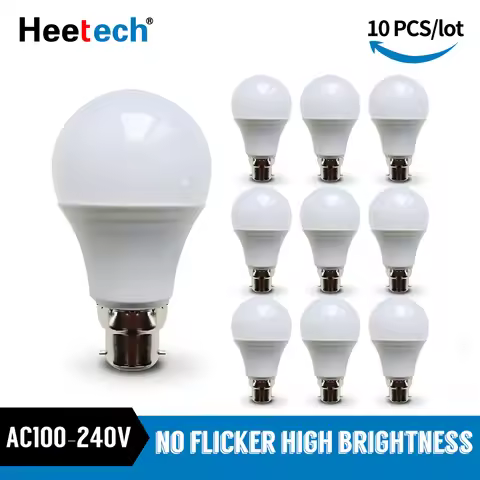 10pcs/lot LED Bulb B22 Lamp Bayonet Lampada 21W 18W 15W 12W 9W 6W 3W Cold White Warm White Ball Ligh