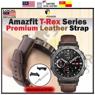 Amazfit T-Rex 3 /Amazfit T-Rex 2 Strap Premium Leather Strap, Tali Jam Kulit Kualiti Amazfit T-Rex3 