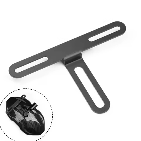 Motorcycle License Plate Bracket Mudguard Iron License Plate Holder Taillight Mount Support Equipmen