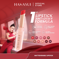 Hanasui Mattedorable Lipstick - Anti Geser Formula  Smudgeproof Transferproof Long Lasting Tahan Lam