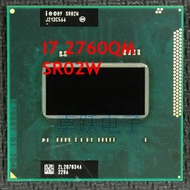 CPU แล็ปท็อปหน่วยประมวลผล INTEL ของแท้ I7-2760QM SR02W SRO2W Core I7 CPU เคลื่อนที่ I7 2760QM หน่วยประมวลผลกลาง6M PGA 2.4Ghz ถึง3.5Ghz