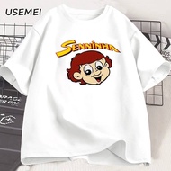Raro vintage 90s Ayrton Senna Senninha Deadstock T-shirt Ayrton Senna Fundação Cotton Short Sleeve T