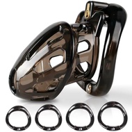 Male Chastity Cage - Lightweight Chastity Cage for Men with 4 Sizes Rings Chastity Device Adult Sex 