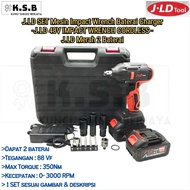 MESIN MERAH J.LD SET Impact Wrench Machine Battery Charger -J.LD 48V CORDLESS Impact Wrench - J.LD R