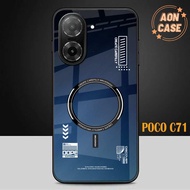 Compatible Glass Softcase poco C71 - Case poco C71 - Cash on Delivery - [T42]