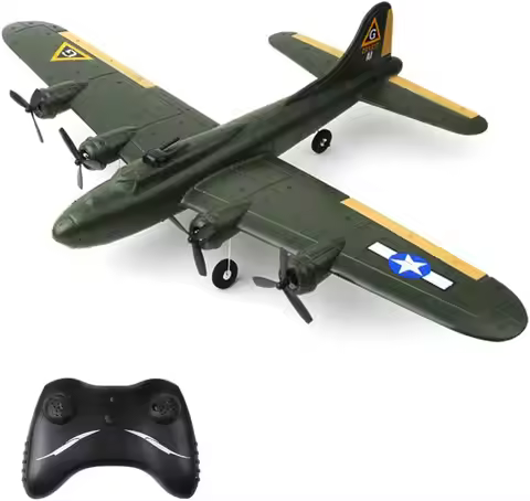 B-17 RC Plane 2 Channel 2.4GHz Remote Control Airplane Ready to Fly EPP Foam Glider Fixed Wing Aircr