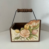 Multipurpose Wooden Basket Soleil Culture Club
