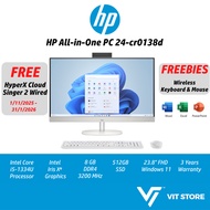 HP All In One PC 24-cr0138d B6NU5PA Intel Core i5-1334U Intel Iris Xe 8GB D4 3200MHz 512GB NVMe SSD 