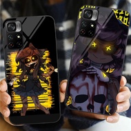 Murder Drones UZI 03 Glass Phone Case For POCO F3 F4 F5 M3 M4 M5 M6 4G X3 X4 GT NFC X5 X6 PRO 5G