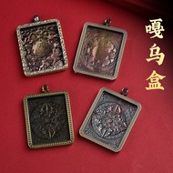 藏式唐卡嘎乌盒唐卡吊坠古铜色唐卡嘎乌盒唐卡吊坠Tibetan thangka gabu box thangka pendant bronze tanglady美妆旗舰店20260115