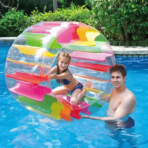 Inflatable Water Wheel Inflatable Water Wheel Simming Pool Water Wheel Hamster Wheel Water Water Rol
