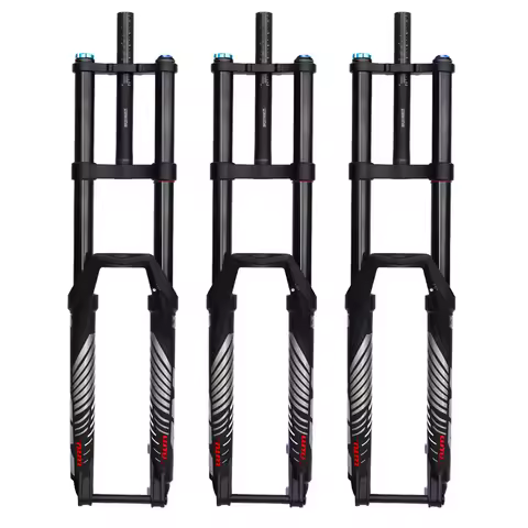 CNC MTB Bike Fork 29 27.5 In Suspension Air Bicycle Forks Travel 195mm Magnesium Alloy Pneumatic For
