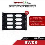 RACKID wallmount folding RW 8U server rack 8U CCTV rack modem wallmount rack – RW08