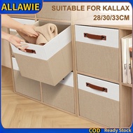 22/27/36L Square Storage Box Organizer Cotton Linen Basket KALLAX Collapsible