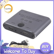 Bi Directional USB C Switch Splitter 8K USB C Switcher KVM 8K 60Hz 4K 144Hz Video for Multiple Sourc