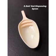 Plastic Measuring Spoon / Plastic Medicine Dispensing Spoon | Sudu Ubat Berukuran 0.5ml, 2.5ml, 5ml