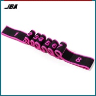 JBA Yoga Stretch Band 8 Loops Segmented Elastic Yoga Strap 90CM Foldable Portable Dance Gym Belt Exe