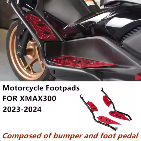 Motorcycle Footpads Modified motorcycle accessories 2024 year xmax300 Crash guard bumper Crash bar w
