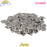 JUNE1 100Pcs Bear  Pattern Charms, Bear  Shape 0.71x 0.58inch Alloy Animal Footprint Pendants, Great