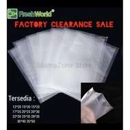 Vacuum Embossed Bag Plastic FRESHWORLDOriginal Size 20x30cm