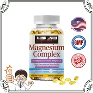 Magnesium Complex Capsule Supplement 500mg Support Robust Muscles and Healthy Bones