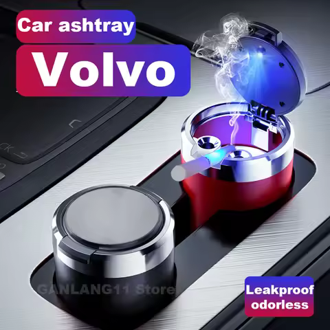 2025 Car Ashtray For Volvo S60 S90 EX30 EX90 XC60 XC90 EM90 XC40 V90 V50 V60 Universal Auto Vehicle 