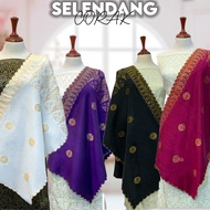 SELENDANG VEIL BERCORAK  | BUNGA TABUR | SONGKET TENUN COTTON | TUDUNG | TUDUNG BAWAL| RAYA 2026
