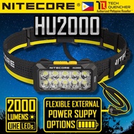 Nitecore HU2000 Headlamp - 2000 Lumens - 114 grams - Flexible External Power Supply Options - IP68