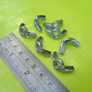 M6 WHITE GALVANIZED EAR NUT M6 GALVANIZED WING NUT GALVANIZ M6 WING NUT/ M6 WHITE BUTTERFLY NUT/ M6 