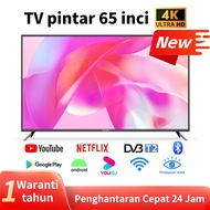 50 55 inch Smart TV 2K 1080P 65 Inch 4K TV UHD Android TV Voice Remote Control GooglePlay/Netflix