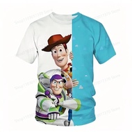 Buzz Lightyear Toy Story 3D Printed Streetwear Fashion Oversized T-Shirt Kids' Tees Tops