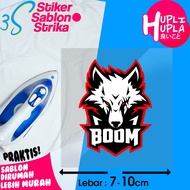 Iron-on Screen Printing Stickers Boom Esport Team Esport Sticker Emblem Rub for Shirts and Jerseys