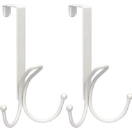 FYY Over The Door Hooks - 2 Pack Door Hangers with Sponge Pad Prevent Scratches Heavy Duty Organizer