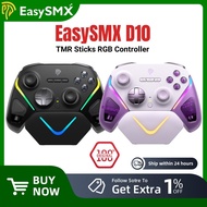 EasySMX D10 Wireless TMR Stick Controller Compatible with PC/Switch/Steam/Phone/TV, Charging Dock, M