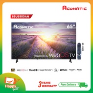 ใหม่ Aconatic ทีวี 65 นิ้ว LED 4K HDR10 WebOS TV (Wee 3.0) รุ่น 65US900AN Smart TV สมาร์ททีวี ระะบบป