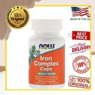 Now Foods Iron Complex Caps 100 Veg Capsules
