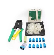 Kingdo 8 in 1 RJ45 Cat5e Cat6 Network Ethernet LAN Kit Cable Tester Crimper Crimping Tool Set