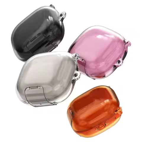 Silicone Earphone Case Dustproof with Carabiner Charging Box Sleeve Colorful Shockproof for Beats Po