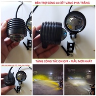Đèn Trợ Sáng Bi Cầu L4 T20 Xe Máy ô tô – Cốt Vàng Pha Trắng Mẫu Mới Siêu Gom Loại Xịn