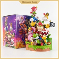 [Fullbox] Mario Luigi Peach Bowser model 28cm tall - Nintendo Switch decorative figure