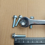 M6X25 CAP BOLT WRENCH 10 LENGTH 2.5CM 2.5 CM WHITE 25MM 25 MM FLANGE Bolt M6 X 25 BOLT 6X25 6 X 25 P