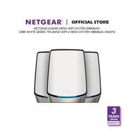 Netgear AX6000 Mesh WiFi System (RBK863S) Orbi White Series Tri-Band WiFi 6 Mesh System – Router Wit