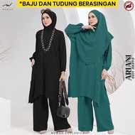 Mewah Exclusive Suit Abaya ARIANI | Baju Muslimah Dress Premium Ironless Clothing Set