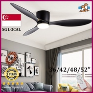 Ceiling Fan With Light Living Room Inverter 6-speed Ceiling Fan Wood Grain 42/48 Inch DC Motor Ceiling Fan Light (HG)