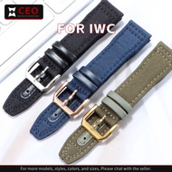 Apply To IWC Watch Strap Nylon Canvas For Pilot Mark XVIII Spitfire Portuguese Spade A TOP GUN Men