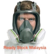 3M 6800 Full Face Respirator Vapour Gas Dust Mask Respirator Spray Paint ready stock Malaysia Origin